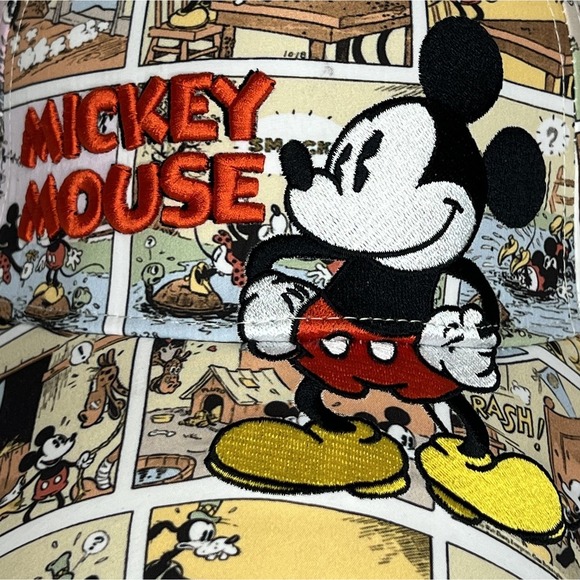 Disney Mickey Mouse‎ Hat All Over Print Embroidered Adjustable Slide - Picture 2 of 9